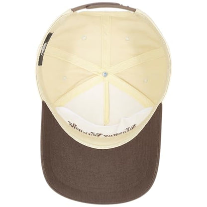 E BY ELIDAN New York Trucker Snapback Hat 3D Embroidered Baseball Cap - color: Cream Brown