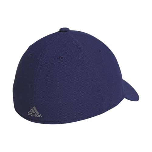 adidas Men's Release 3 Structured Stretch Fit Cap - color: Dark Blue/Grey/White, size: Small-Medium