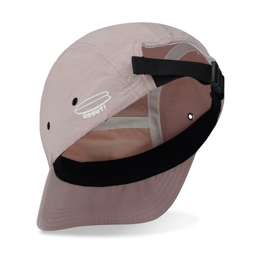 Clakllie Quick Dry Short Brim Hats for Men 5 Panel Running Hat Waterproof Baseball Cap Outdoor Hiking Hat Flat Bill Cadet Cap - color: Cdus-bssd2567-pink