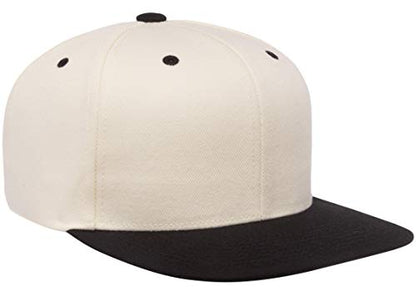 Flexfit Unisex Adult Yp Classics Premium Snapback Cap – 2-Tone - color: Natural/Black