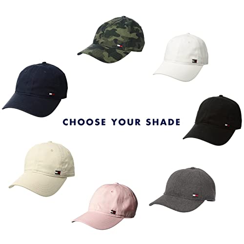 Tommy Hilfiger Men's Cotton Billy Adjustable Flap Baseball Cap - color: Crystal Rose
