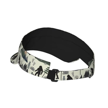Unisex Adjustable Sports Sun Visor - color: Big Feet