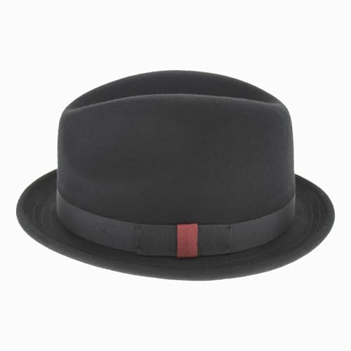 Hats in the Belfry Paine Stingy Brim Fedora - color: Black, size: X-Large