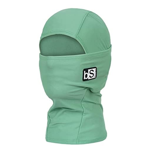 BLACKSTRAP Kids' Hood ExoHinge Balaclava Ski Mask, Helmet Compatible, Keeps Kids Comfortable and Warm - color: Basil, size: One Size