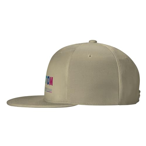 Custom Snapback Hats for Men Personalized Hip Hop Flat Bill Brim Baseball Cap Add Your Own Text Photo Logo - color: Single Color - Natural