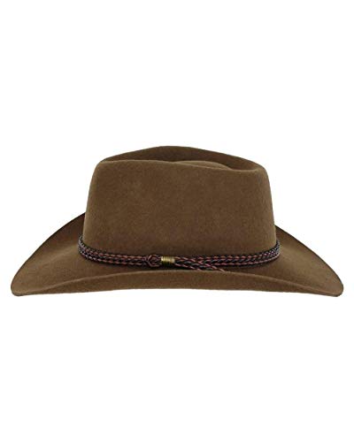 Outback Trading Company Men's 1153 Forbes Water-Repellent UV-Protective Australian Wool Western Cowboy Hat - color: Brown, size: X-Large