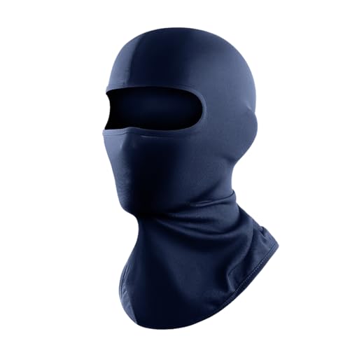 Balaclava Ski Mask Summer Cooling Face Cover Lightweight Shiesty Mask for Men Women UV Protector Unisex Motorcycle - color: Navy Blue