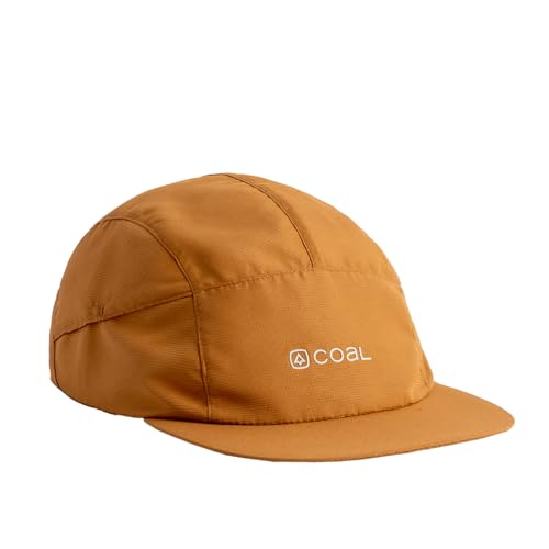 Coal Headwear Rambler Tech 5 Panel Cap Hat - Lightweight Ripstop Nylon, Moisture Wicking, Adjustable - Outdoor Performance - color: Light Brown