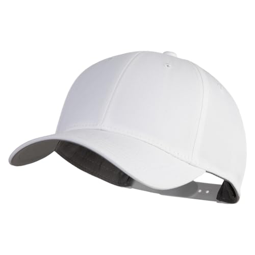 e4Hats.com 6 Panel Low Profile Structured Baseball Cap - color: White