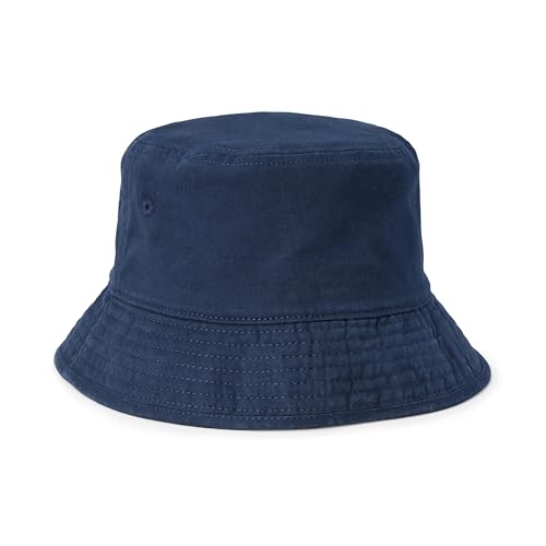 Amazon Essentials Men's Washed Cotton Canvas Bucket Hat - color: Navy, size: Small-Medium