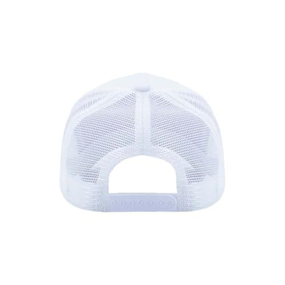 ZH 12 Pack Seamless Mesh Back Baseball Caps, 5 Panel Trucker Hats Bulk for Men and Women，Blank Caps - color: White