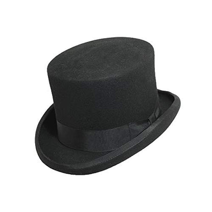 Scala Classico Men's Wool Felt English Topper Hat - color: Black, size: Large