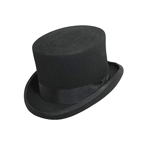 Scala Classico Men's Wool Felt English Topper Hat - color: Black, size: Large