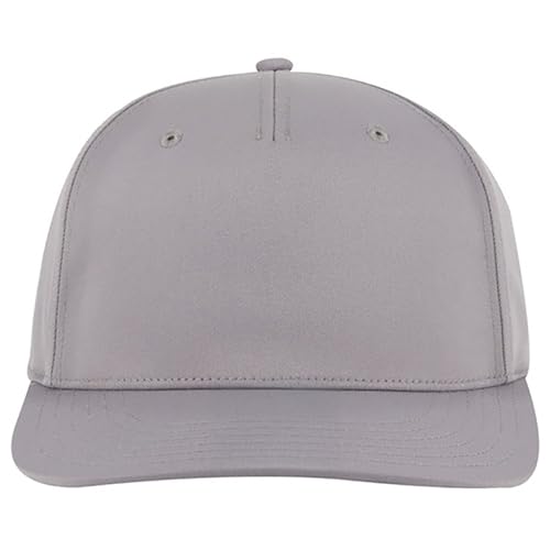 Ashen Fane Polyester Pro Style Structured High Profile Semi-Curved Bill Adjustable Snapback Hat - color: 5p - Grey