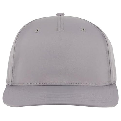 Ashen Fane Polyester Pro Style Structured High Profile Semi-Curved Bill Adjustable Snapback Hat - color: 5p - Grey