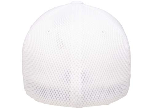 Flexfit Unisex Mesh Fitted 2-Tone Trucker Hat, One Size - color: White, size: Small-Medium