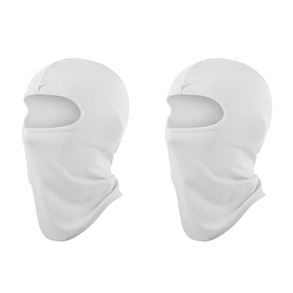 Pukavt 1-3 Pack Kids Balaclava Ski Mask for Boys and Girls - color: White-2pk(thin )