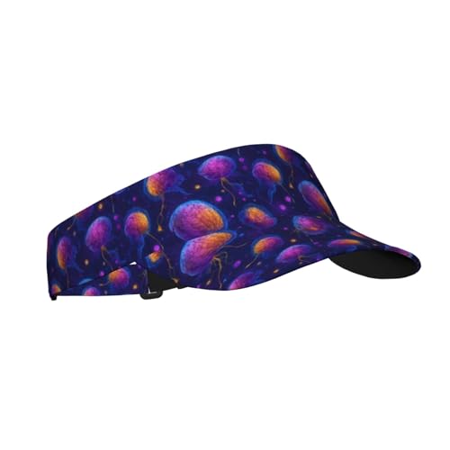 Sports Sun Visor Hat for Men Women, Adjustable Breathable Golf Tennis Cap - color: Human Brain Neurology Brains Cells