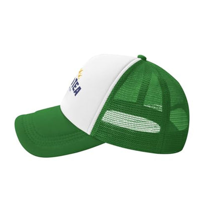 Mens Twisted Trucker Hat Mesh Snapback Adjustable Baseball Cap - color: Green