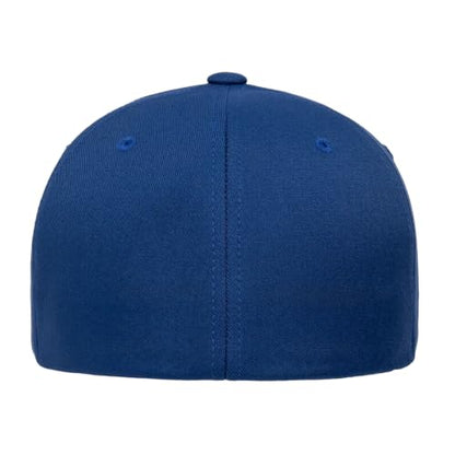Flexfit NU Tri-Layer Athletic Fitted Baseball Cap with Seam-Sealed Taping - color: Royal, size: Small-Medium