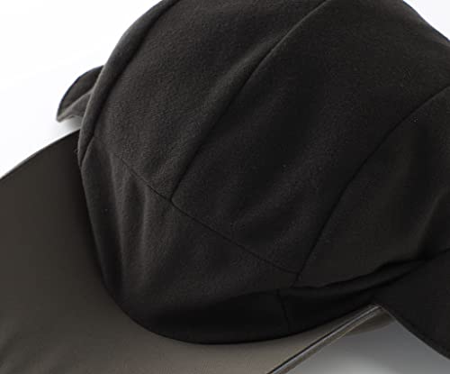 Connectyle Men's Water-Resistant Winter Hat Reflective Fleece Lined Earflap Cap Warm Baseball Sports Hat - color: Army Green
