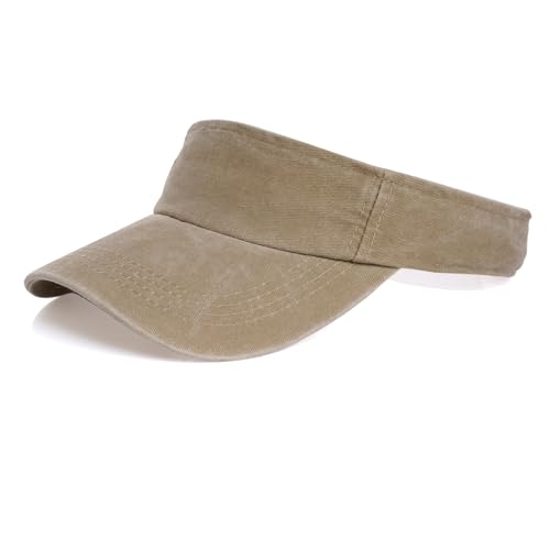 Marrywindix 1 Piece of Sport Wear Athletic Visor Sun Sports Visor Hat Visor Adjustable Cap for Women and Men - color: Light Yellow