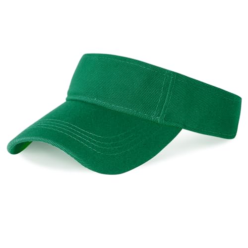 Marrywindix 1 Piece of Sport Wear Athletic Visor Sun Sports Visor Hat Visor Adjustable Cap for Women and Men - color: Green