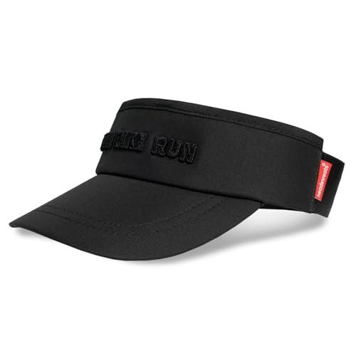 Headsweats Unisex Adult Lightweight Performance Running Sun Visor - color: Black Tonal