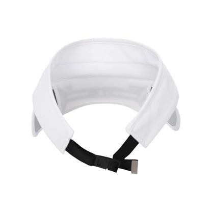 Adjustable Summer Sun Visor Hat Retractable Brim Empty Top Golf Cap Adult Teens UV Protection Beach Tennis Sports Hat - color: White