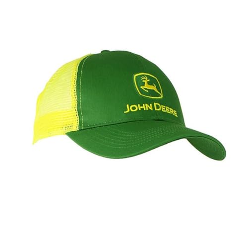 John Deere Farm State Pride Contrast Mesh Back Core Baseball Cap - color: Yellow