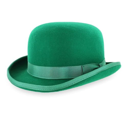 Hats in the Belfry NEW Tammany Bowler Black, Grey, Navy, Brown, Pearl - color: Green, size: Large