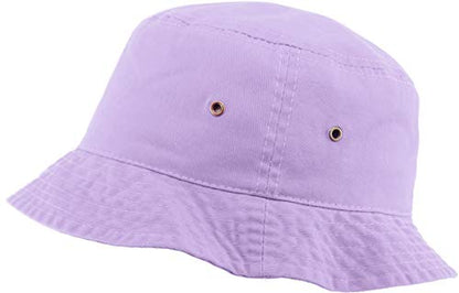KBETHOS® 100% Cotton Washed Bucket Hat - color: Lavender, size: Small-Medium