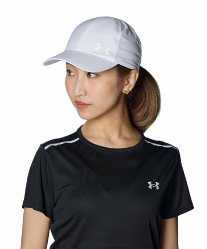 Under Armour Women's Iso-Chill Launch Run Adjustable Hat - color: (100) White / White / Reflective