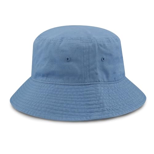 Long Brim Bucket Hat for Men Women, Deep Crown Cotton Sun Hat, Packable Fishing Hiking Beach Travel Outdoor Cap - color: Sky Blue, size: Large-X-Large