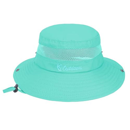 Komorebi UPF 50+ Kids Sun Hat，Wide Brim Bucket Hats for Kids Beach Outdoor - color: Lake Blue
