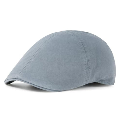 BOTVELA Men Cotton Ivy Irish Gatsby Cabbie Newsboy Cap - color: Grey, size: 7 1/2