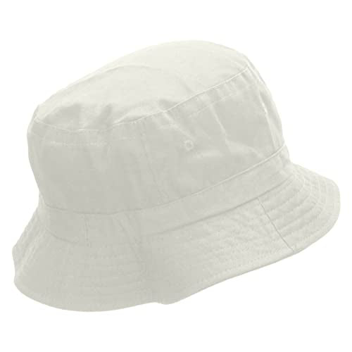 e4Hats.com 305 Embroidered Bucket Hat - color: White