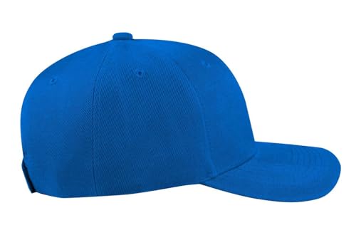 TK Flex Blank Hats, Adjustable Plain Hats, Casual Women's and Men's Hats, Baseball Caps for Patches and Embroidery, 12 Pack - color: Royal Blue