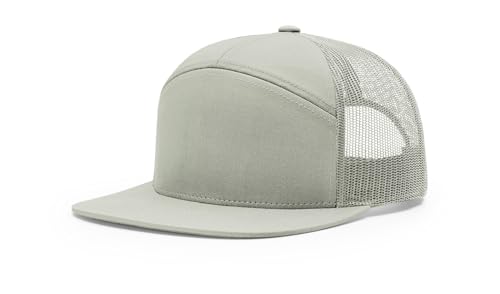 Richardson 168 Hi-Pro 7 Panel Adjustable Snapback Trucker Mesh Back Cap - color: Quarry