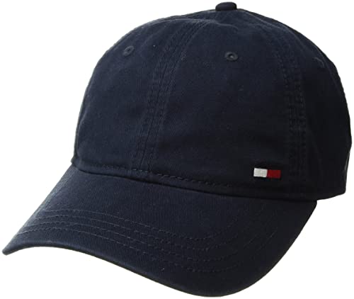 Tommy Hilfiger Men's Cotton Billy Adjustable Flap Baseball Cap - color: Navy Blazer