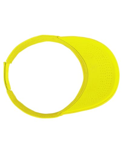 Quick-Dry Sun Visors for Women-Anti-Wrinkle Adjustable Sports Visor Hat Golf Tennie Running Beach Hat Yellow
