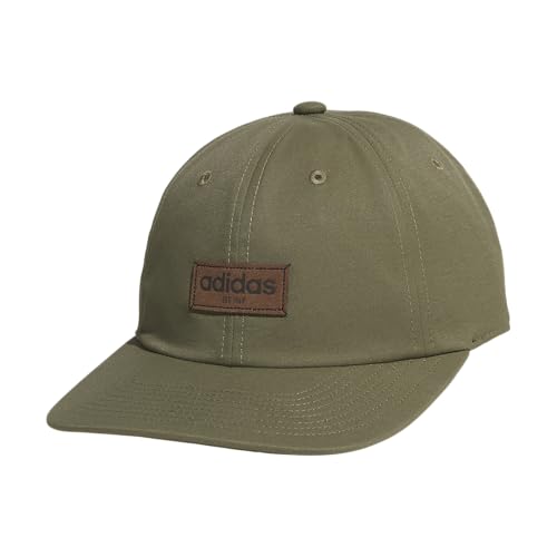adidas Men's Court Relaxed Hat - color: Olive Strata Green/Earth Strata Brown/Black