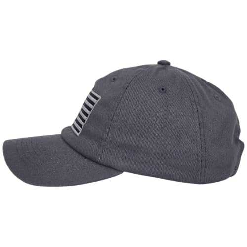 E BY ELIDAN USA Hat, Embroidered American Flag Baseball Cap for Men Women - color: Tonal Charcoal Grey