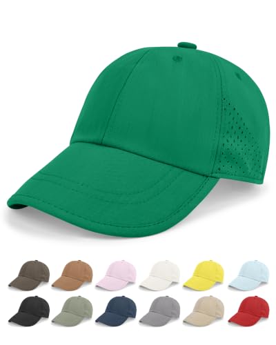 Rosoz Unisex Baseball Cap Vintage UPF 50+ Unstructured Men Women Dad Hat - color: Green