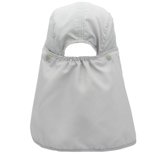 Hat with Neck Protection Detachable Multi-Purpose Summer Sun Hat Sun Protection Breathable Quick Dry UV Protection - color: Beige, size: Large
