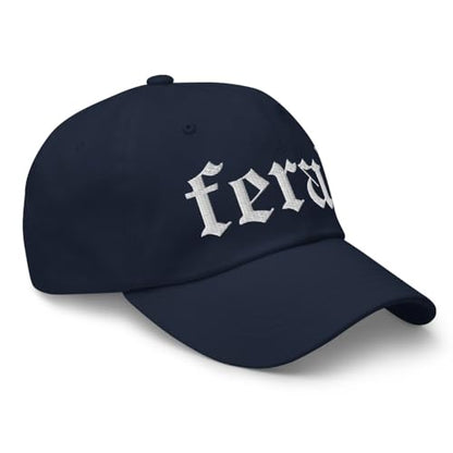 NX Feral Embroidered Curved Bill Cap Relaxed Fit Low Crown Adjustable Dad Hat - color: Navy
