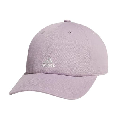 adidas Women's Saturday 2 Hat Baseball Cap - color: Preloved Fig Purple/Off White/2