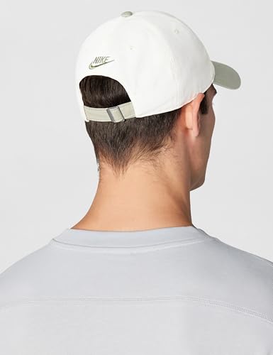 Nike Unisex Adult Club Unstructured Just Do It Cap Hat | Mens and Womens - color: Sail/Light Army/Light Army, size: Small-Medium