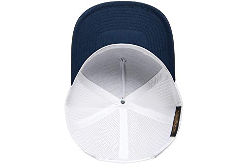 Yupoong Men's Yp Classics 5-Panel Retro Trucker Cap-2-tone - color: Navy/White