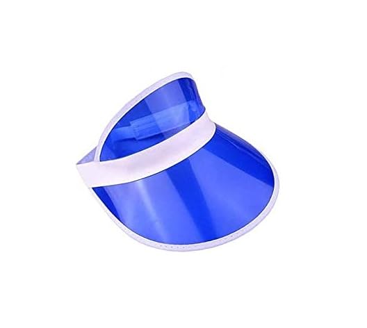 Boolavard Sun Visor Hats Cap Sports Beach Tennis Golf Headwear for Women Men - color: Blue